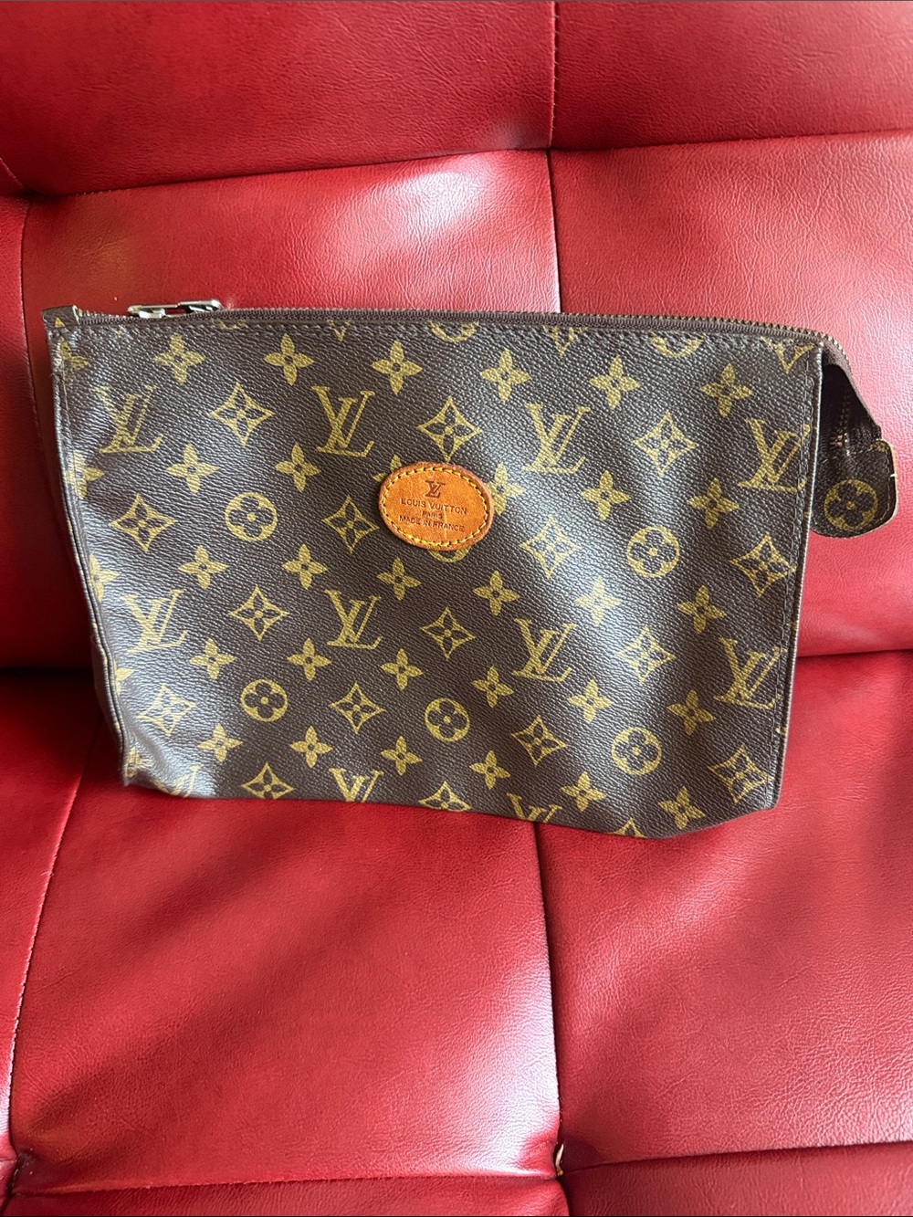 Louis Vuitton Monogram Canvas Toiletry Pouch - Brown and Tan